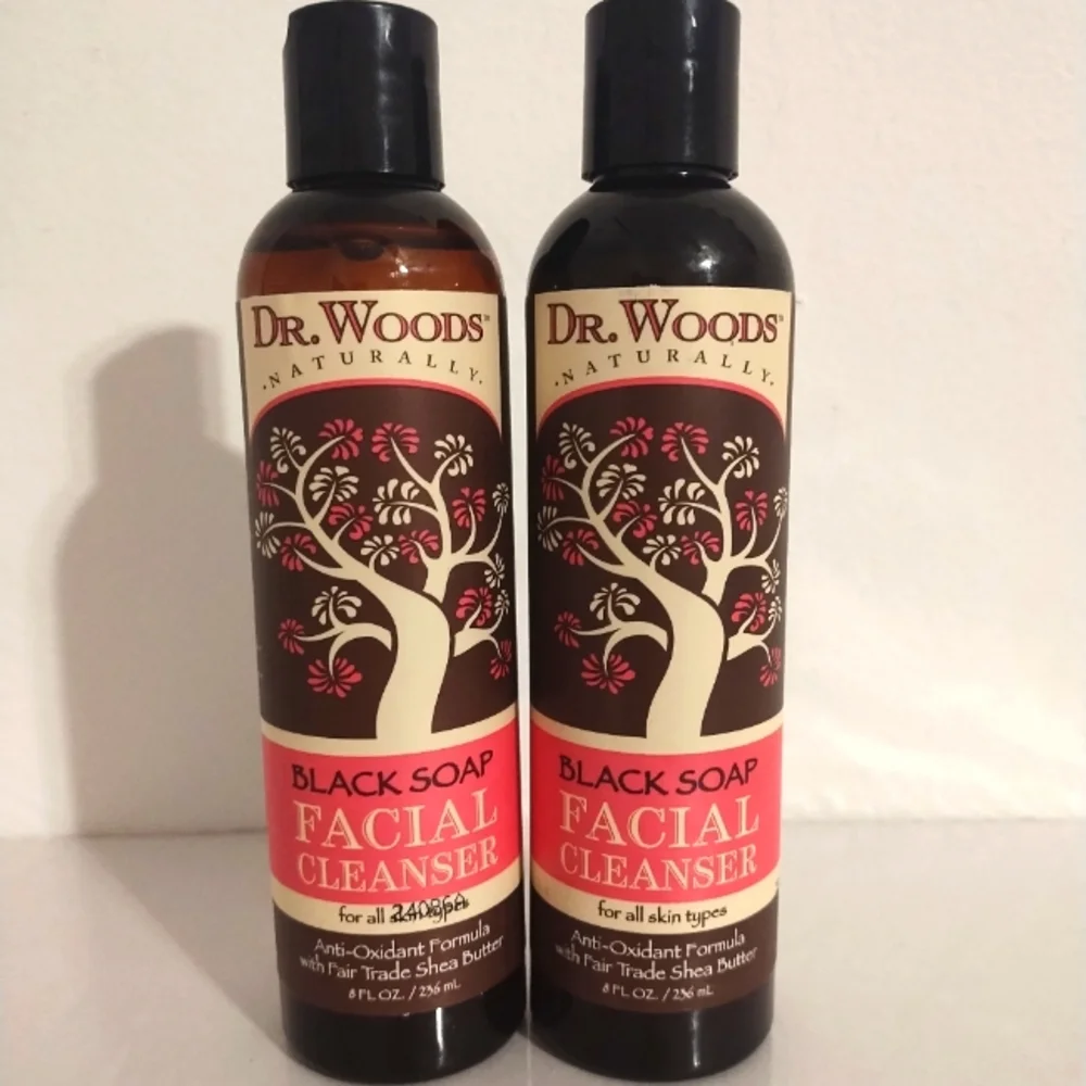 2 x Dr. Woods Black Soap Facial Cleanser